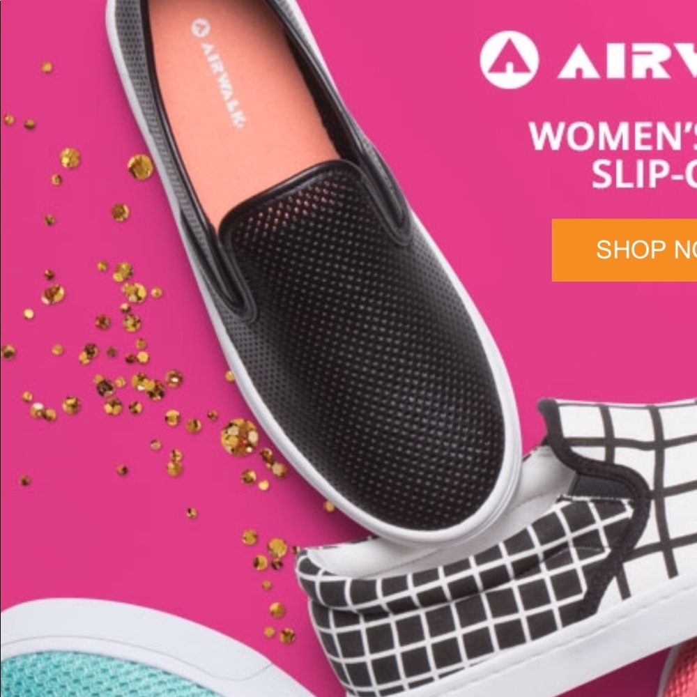 Perforated Black Slip on Sneakers
